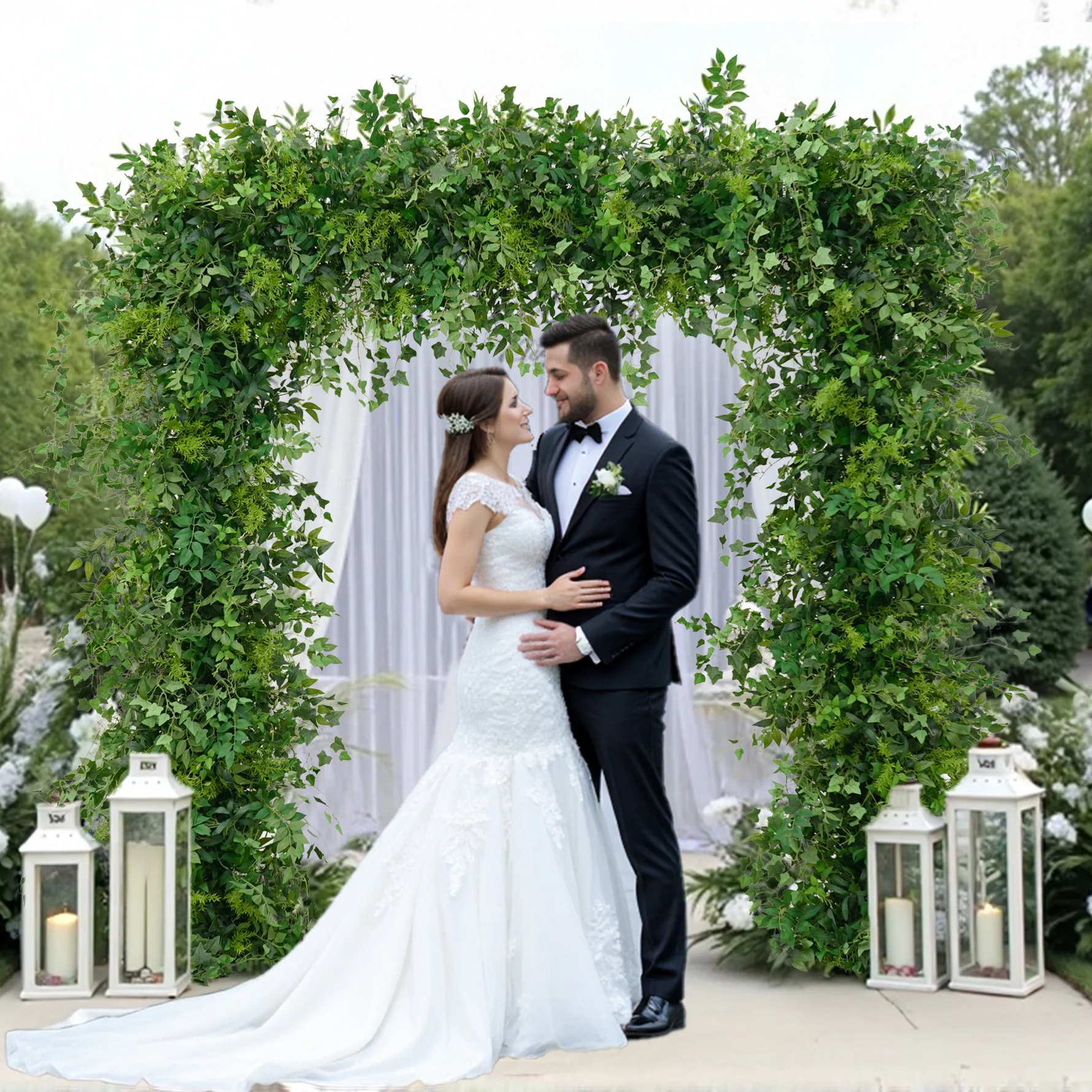 Top 10 suppliers of artificial plants in China, high durable artificial greenery for wedding event decoration from professional Chinese manufacturer