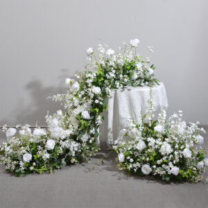 Wedding graduation ceremony decorations, high-quality artificial flowers, runners, Father's Day and Mother's Day decorations, custom-made from durable fabric.