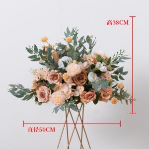YN Fancy Decorative Artificial Rose Flower Wedding Table Ornament Flower Ball