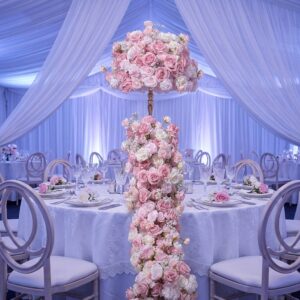 High-quality 200cm rayon floral wreath, romantic style, suitable for weddings, birthdays, graduations, Father's Day, Mother's Day. OEM available.