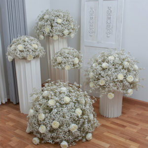 OEM decorative peony artificial flower ball for wedding banquet tables