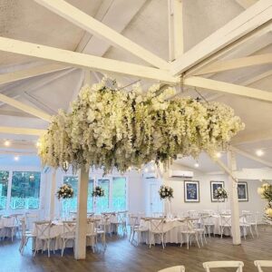120cm wedding ceiling flower arrangement hoop, hanging metal chandelier, square or quadrilateral floral wreath for wedding ceiling decoration.