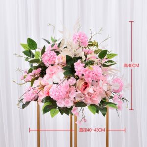 YN New Arrival Low-Price Real Touch Wedding Decoration Table Ornament Silk Red Pink White Rose Artificial Flower Ball