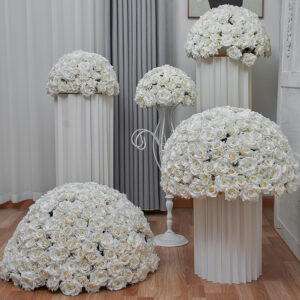 High-quality artificial white rose bouquet, suitable for weddings and graduation ceremonies; durable fabric, also suitable for Father's Day and Mother's Day.