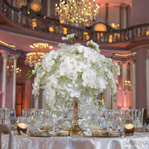 High-quality artificial orchids and roses, 60cm & 80cm, romantic style wedding decorations - no electricity required.
