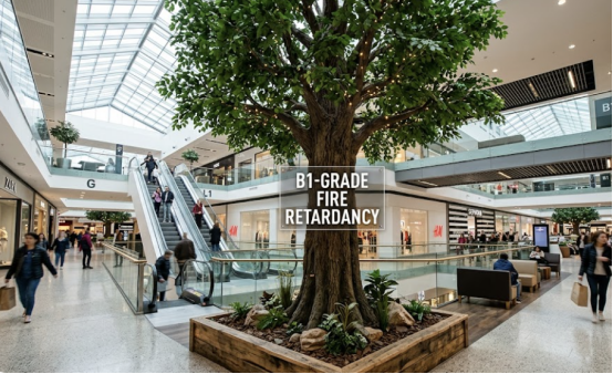 Certified Indoor Artificial Trees Manufacturer Protocols: Fire-Retardant Leaf Technology for Public Venues 2 Certified Fire-Retardant Indoor Artificial Trees for Public Venues