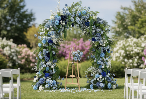 modular geometric wedding arches