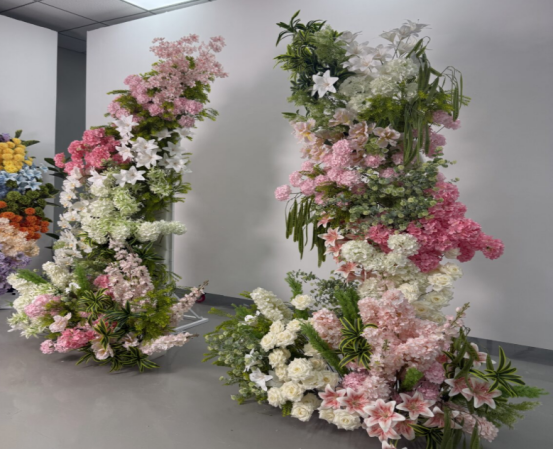 modular geometric wedding arches