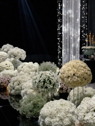 Global Leading Wedding Decorations Factory Showcases: Redefining Luxury Stage Backdrops at RomeSposa Exhibition 2 Global Leading Wedding Decorations Factory