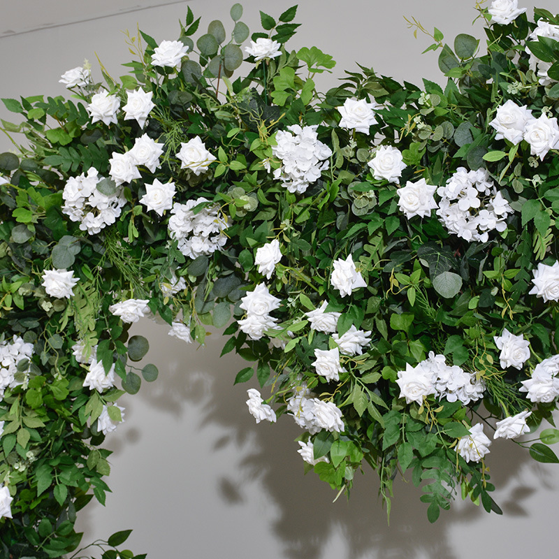 8ft Eco-Friendly Handmade Durable Plastic Artificial Rose Heart-Shaped Custom Arch Floral Arrangement Wedding Stage Decor YN 7 Wholesale Artificial Wedding Flowers | Yongnuo Flower - Custom Floral Arrangement Supplier Professional wholesale supplier of handmade artificial flower wall, wedding ceiling floral arrangement, table centerpieces & floral wreaths. Custom wedding event artificial flowers, bulk discount, worldwide shipping available. Contact us for catalog & quotation.