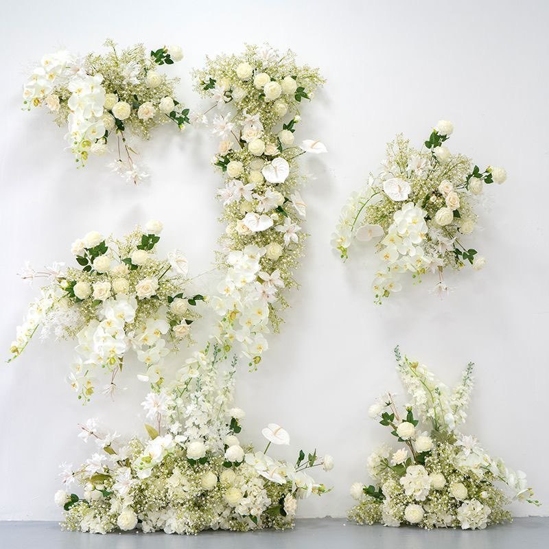 Romantic Pure White Handmade Modern Rose Artificial Flowers Long-lasting for Wedding Party Christmas Chinese New Year 3 Wholesale Artificial Wedding Flowers | Yongnuo Flower - Custom Floral Arrangement Supplier Professional wholesale supplier of handmade artificial flower wall, wedding ceiling floral arrangement, table centerpieces & floral wreaths. Custom wedding event artificial flowers, bulk discount, worldwide shipping available. Contact us for catalog & quotation.