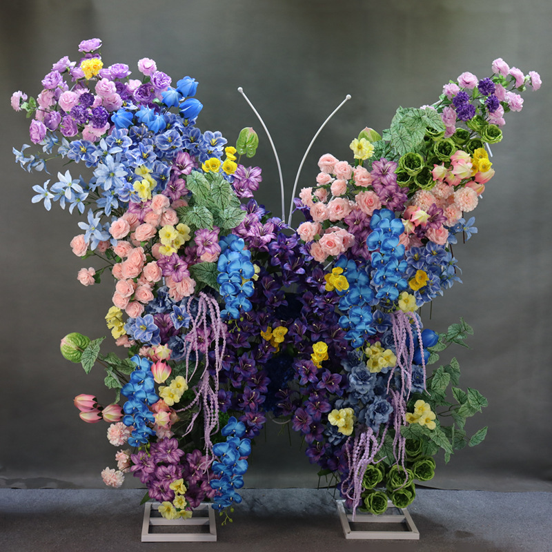 Butterfly Backdrop Stand Metal Wedding Arch Frame Giant Butterfly Flower Stand for Wedding Birthday Party Ceremony Decoration 6 Wholesale Artificial Wedding Flowers | Yongnuo Flower - Custom Floral Arrangement Supplier Professional wholesale supplier of handmade artificial flower wall, wedding ceiling floral arrangement, table centerpieces & floral wreaths. Custom wedding event artificial flowers, bulk discount, worldwide shipping available. Contact us for catalog & quotation.