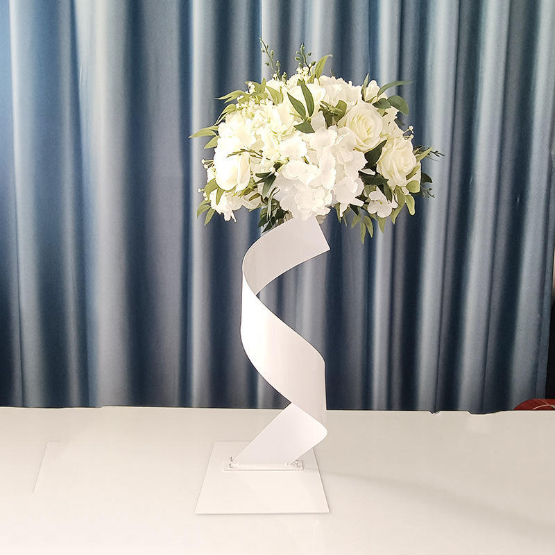 Custom Logo Iron Spiral Flower Stand for Wedding Simple Style Wedding Center Decoration and Hotel Stage Props 6 Wholesale Artificial Wedding Flowers | Yongnuo Flower - Custom Floral Arrangement Supplier Professional wholesale supplier of handmade artificial flower wall, wedding ceiling floral arrangement, table centerpieces & floral wreaths. Custom wedding event artificial flowers, bulk discount, worldwide shipping available. Contact us for catalog & quotation.