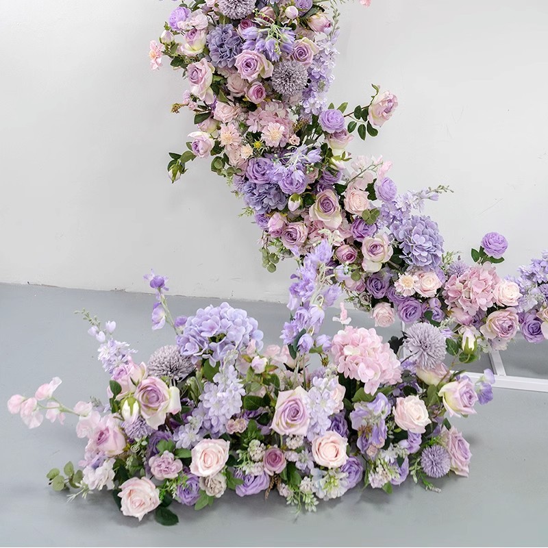 European Style Purple Moon Floral Set for Wedding Decorations Live Streaming Background Window Artificial Wedding Gift Set 6 Wholesale Artificial Wedding Flowers | Yongnuo Flower - Custom Floral Arrangement Supplier Professional wholesale supplier of handmade artificial flower wall, wedding ceiling floral arrangement, table centerpieces & floral wreaths. Custom wedding event artificial flowers, bulk discount, worldwide shipping available. Contact us for catalog & quotation.