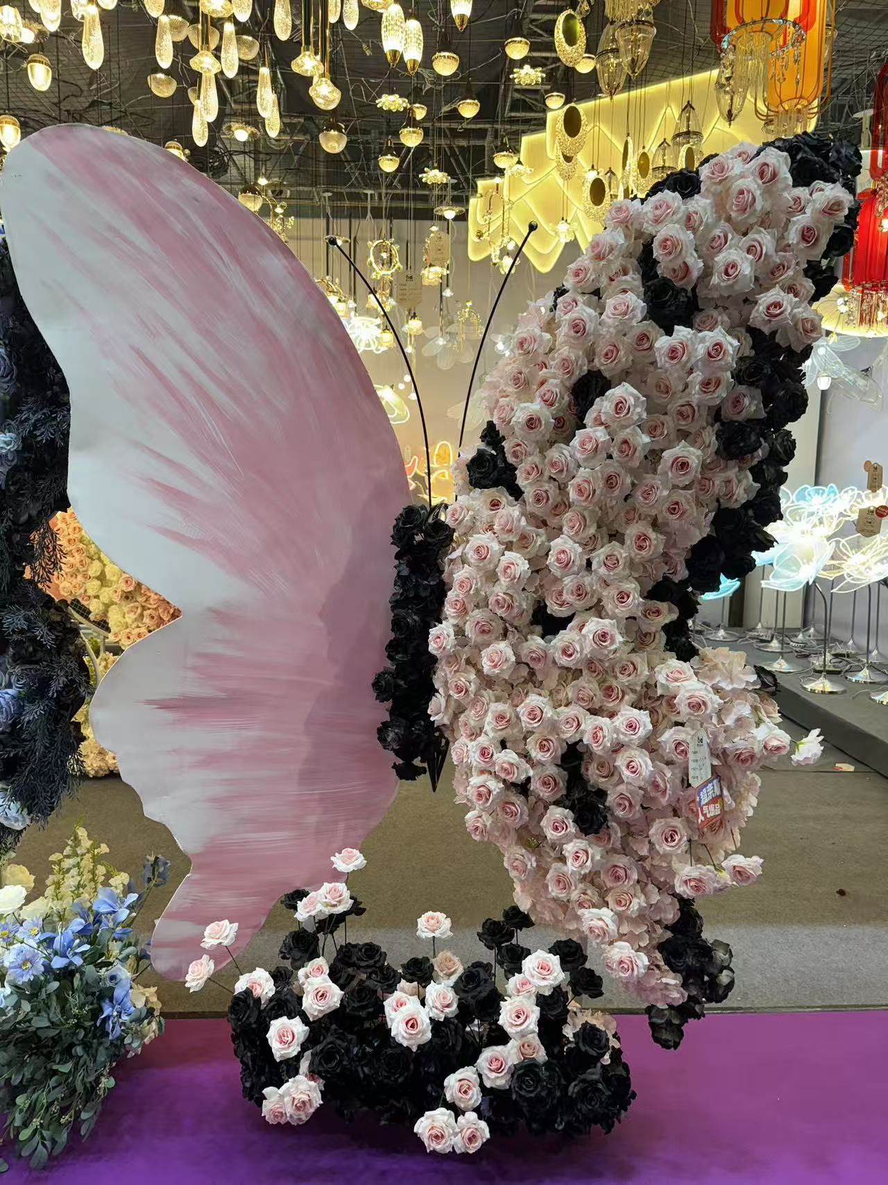 Butterfly Backdrop Stand Metal Wedding Arch Frame Giant Floral Handmade Modern Wedding Birthday Party Ceremony Decoration 6 Wholesale Artificial Wedding Flowers | Yongnuo Flower - Custom Floral Arrangement Supplier Professional wholesale supplier of handmade artificial flower wall, wedding ceiling floral arrangement, table centerpieces & floral wreaths. Custom wedding event artificial flowers, bulk discount, worldwide shipping available. Contact us for catalog & quotation.