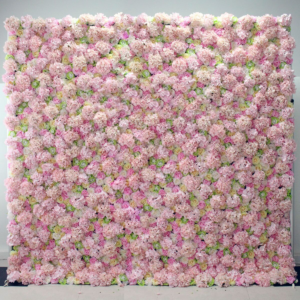 High Quality Custom 5D/8D Flower Wall Artificial Rose for Wedding Decoration Stage Background Birthday