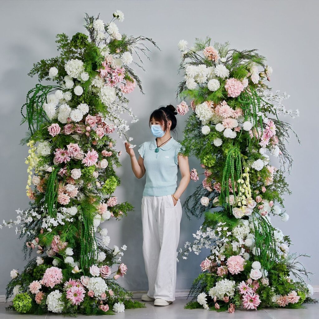 Wholesale Artificial Wedding Flowers | Yongnuo Flower - Custom Floral Arrangement Supplier Professional wholesale supplier of handmade artificial flower wall, wedding ceiling floral arrangement, table centerpieces & floral wreaths. Custom wedding event artificial flowers, bulk discount, worldwide shipping available. Contact us for catalog & quotation.