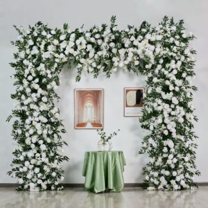 New 2.4*2.4 m Square Arch Floral Decorative Flower for Wedding Stages Outdoor Events and Parties