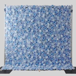 Artificial Flower Wall Backdrop Set with Flower Balls & Arch for Weddings Bridal Showers