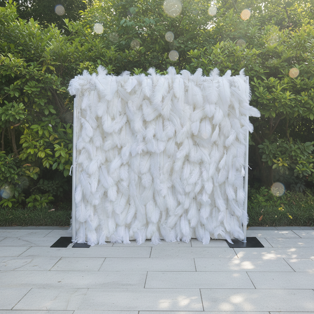 Feather Flower Wall Panel White Wall Flowers Flower Home Wedding Decoration for Home Birthday Party 6 Wholesale Artificial Wedding Flowers | Yongnuo Flower - Custom Floral Arrangement Supplier Professional wholesale supplier of handmade artificial flower wall, wedding ceiling floral arrangement, table centerpieces & floral wreaths. Custom wedding event artificial flowers, bulk discount, worldwide shipping available. Contact us for catalog & quotation.