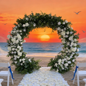 Forest Style Silk Wedding Backdrop 8ft Floral Arch Artificial Flowers for Party Photo Photography Stage Decoration