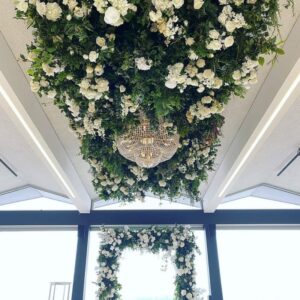 High Quality Artificial Flower Simulation Ceiling Decoration Quality Plant Ornament for Hotel Catering Restaurant Wedding