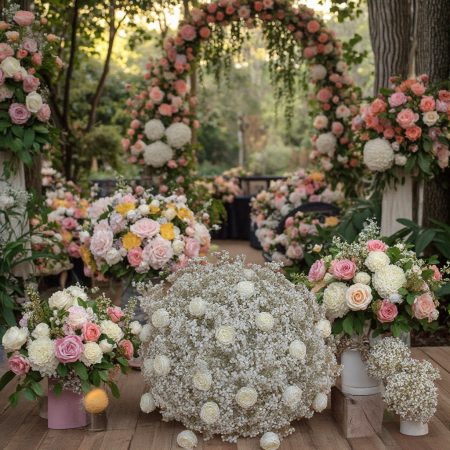 Top rated artificial floral arrangements in China boho wedding flower decor